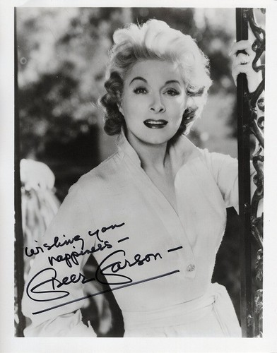 Greer garson hand signed x - greer,
