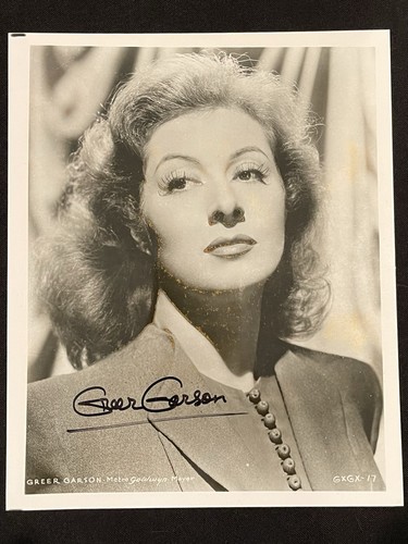 Greer garson autographed - greer,